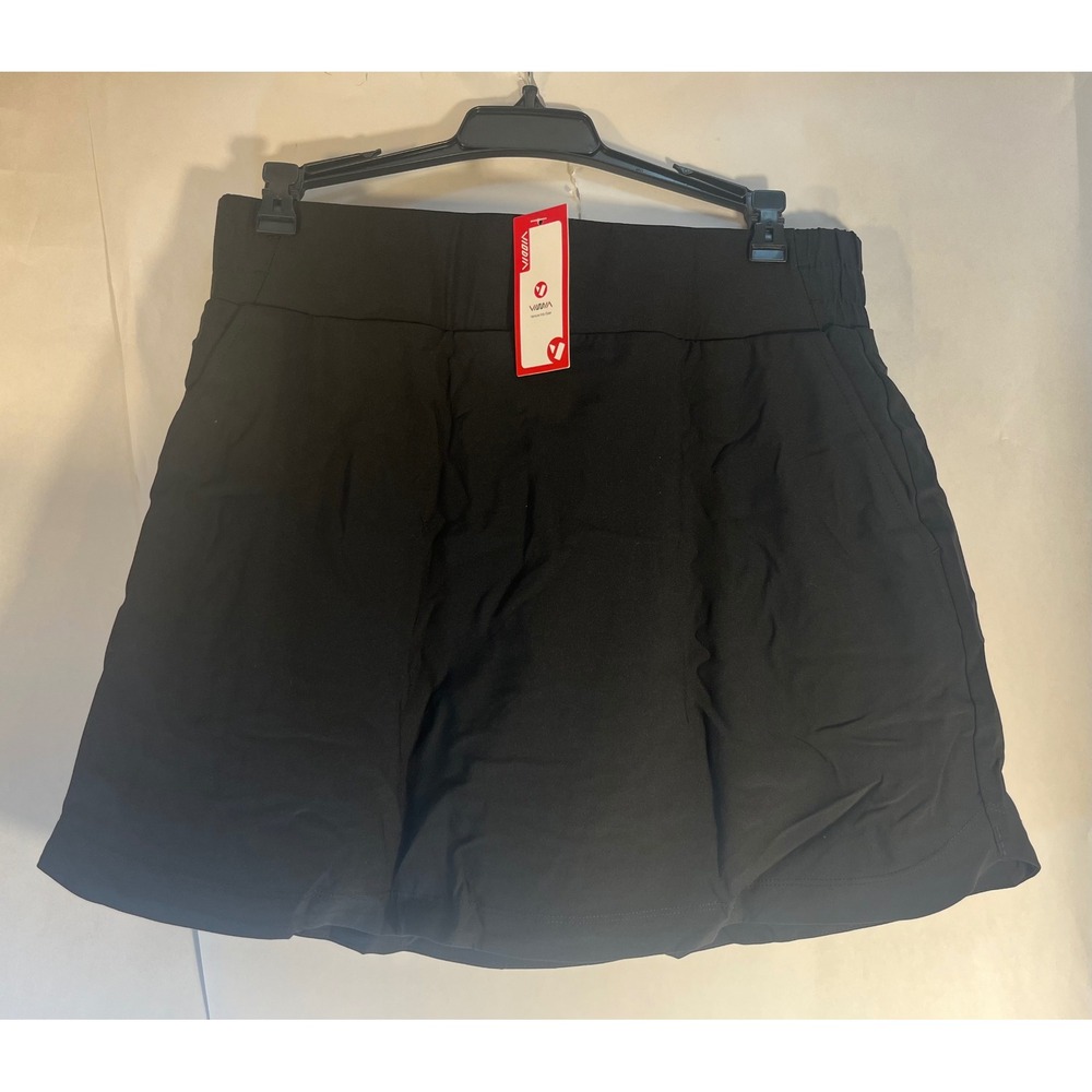Viodia Womens‎ Golf Skort Black Active Athletic Skirt with Pockets Size Medium